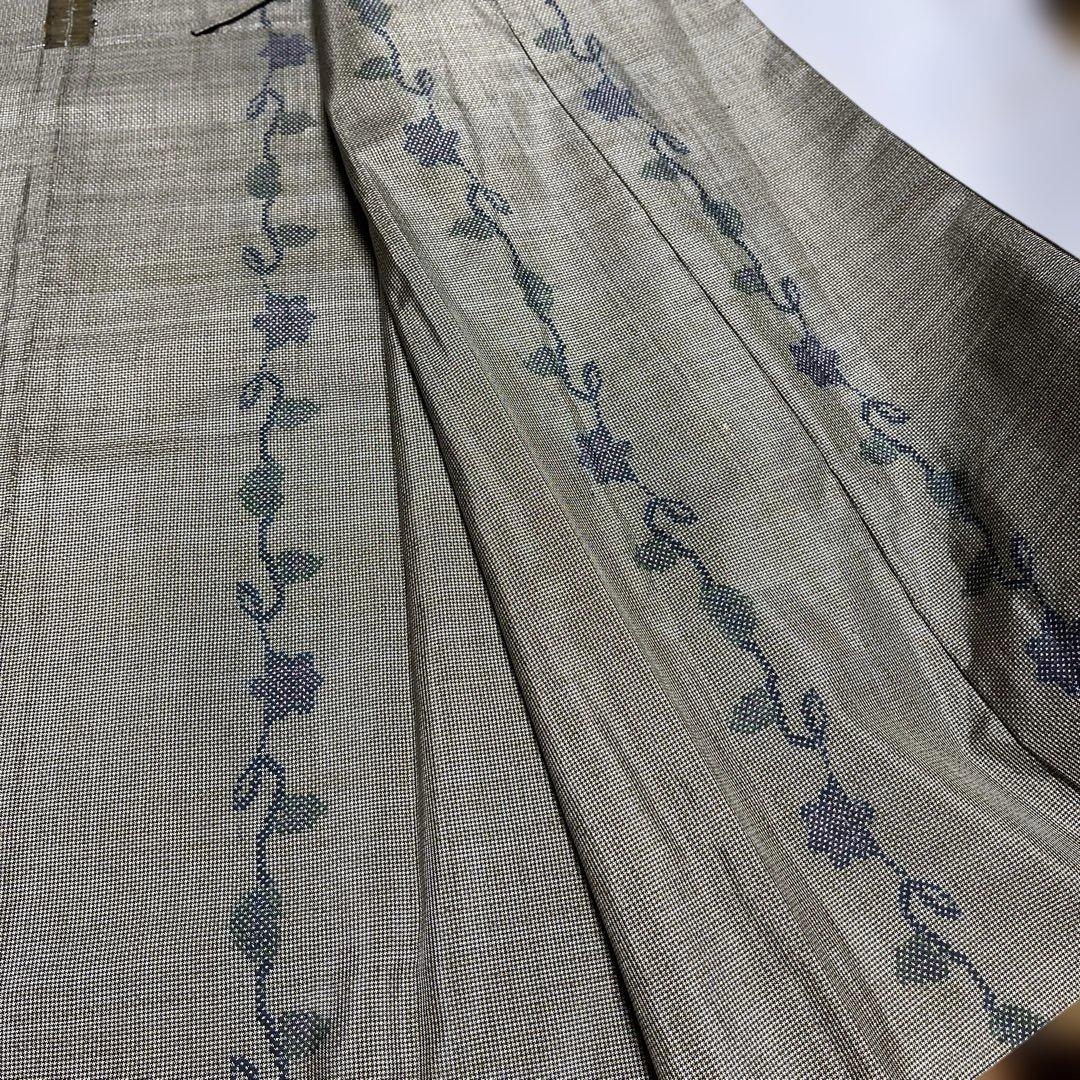 大島一元織　単衣ロング￼道中着