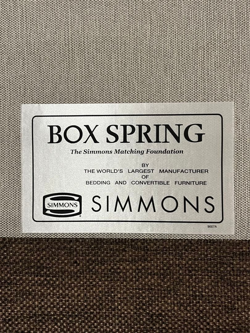 シモンズ ゴールデンバリューピロートップ　ボックススプリング　セミダブル