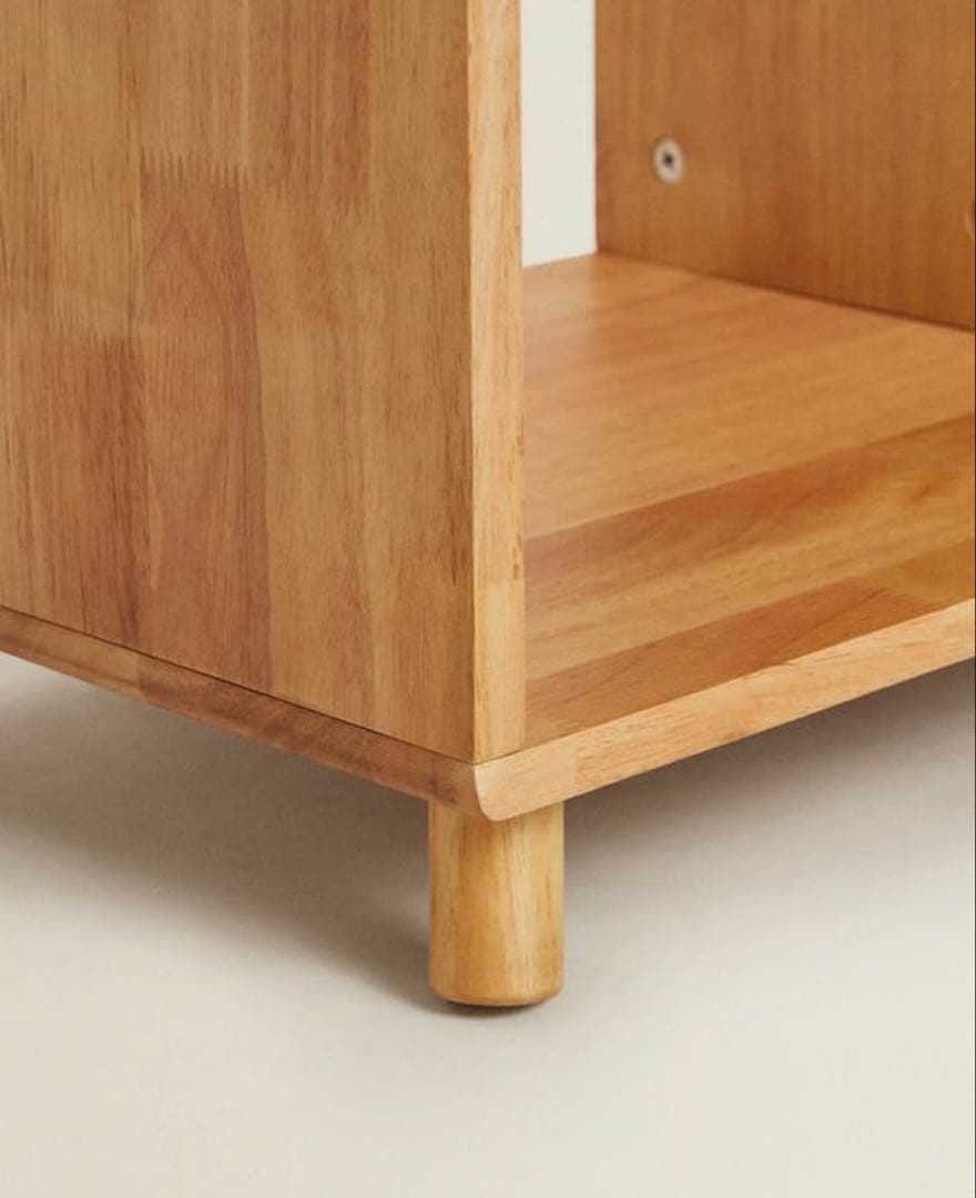 ZARA  木製オープンシェルフ 3収納スペース