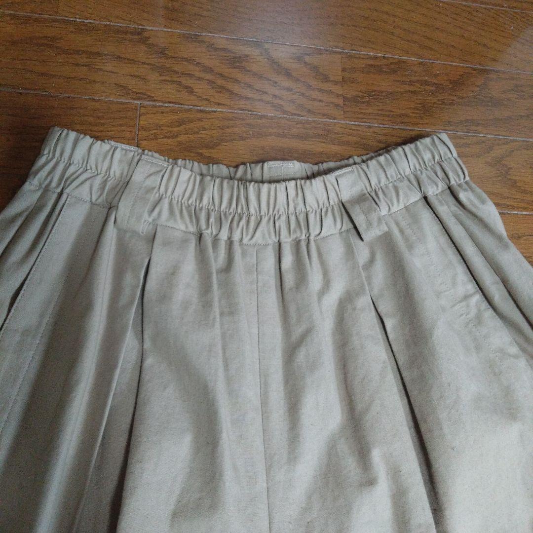 ateliernaruseコットンリネンガウチョパンツ ベージュ