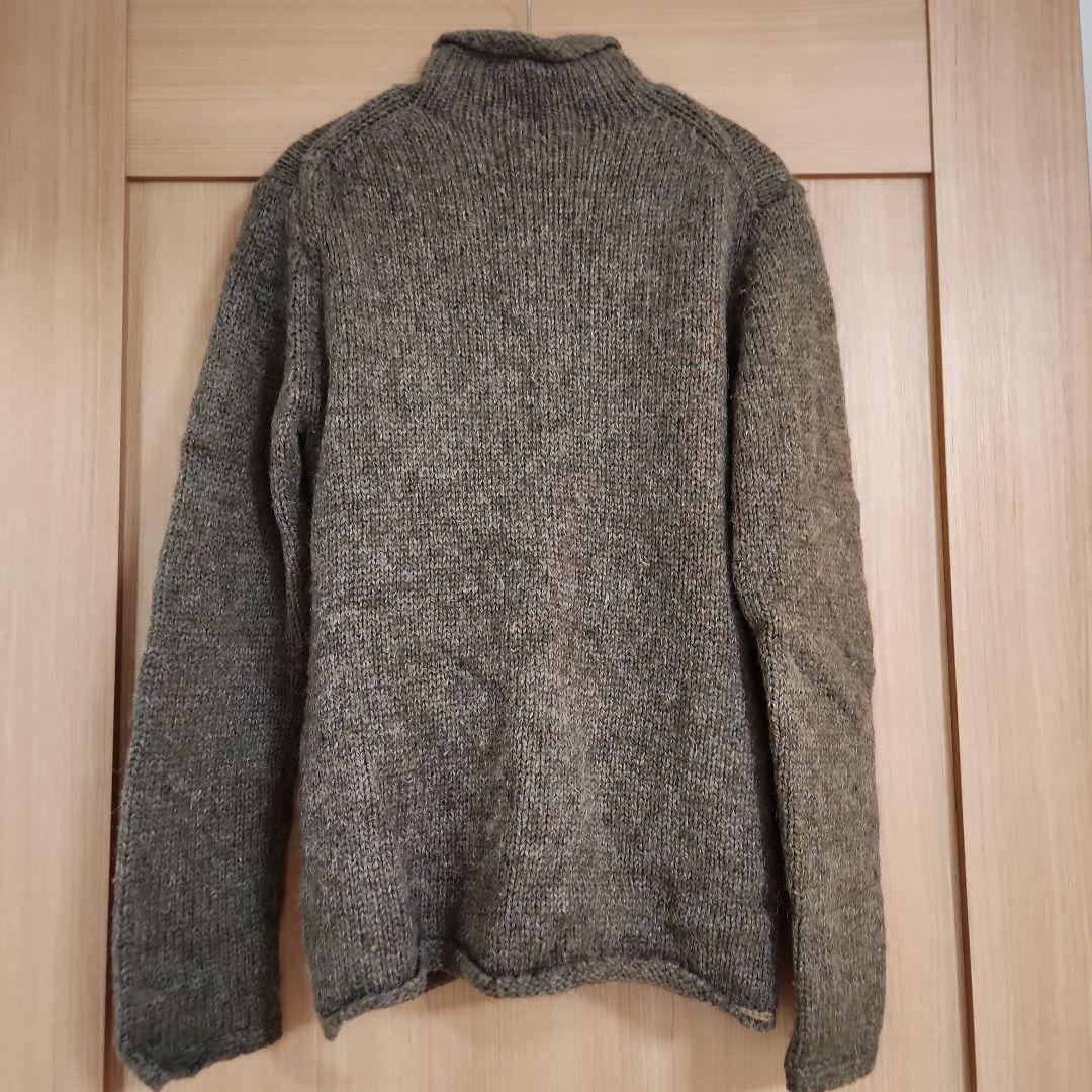 パラスパレス　アルパカ混　ウールニットカーディガン　カーキ　サイズ2