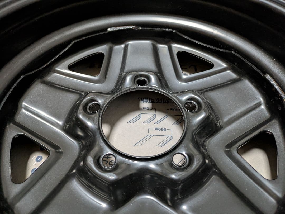 新車外し JB64 ジムニー XL XG 純正 16インチ スチールホイール