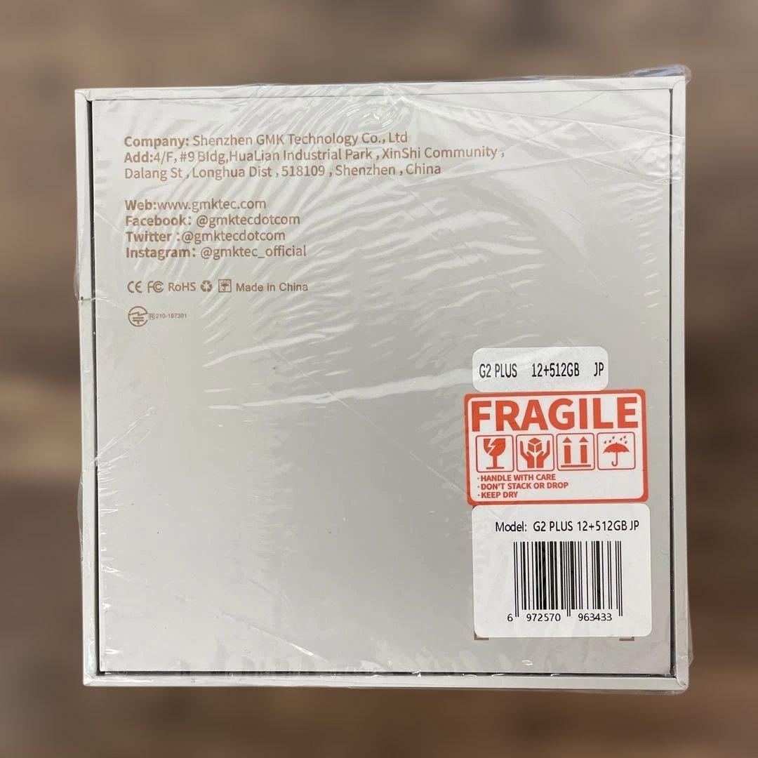12528 GMKtec ミニPC G2 PLUS 12＋512G