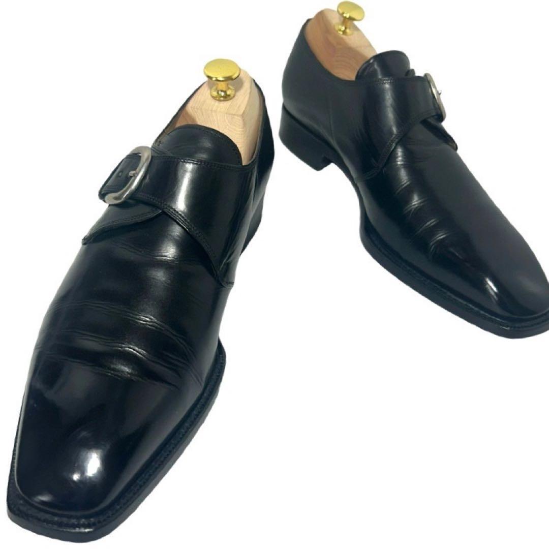 フラテッリボルジョーリ　シングルモンクシューズ　8