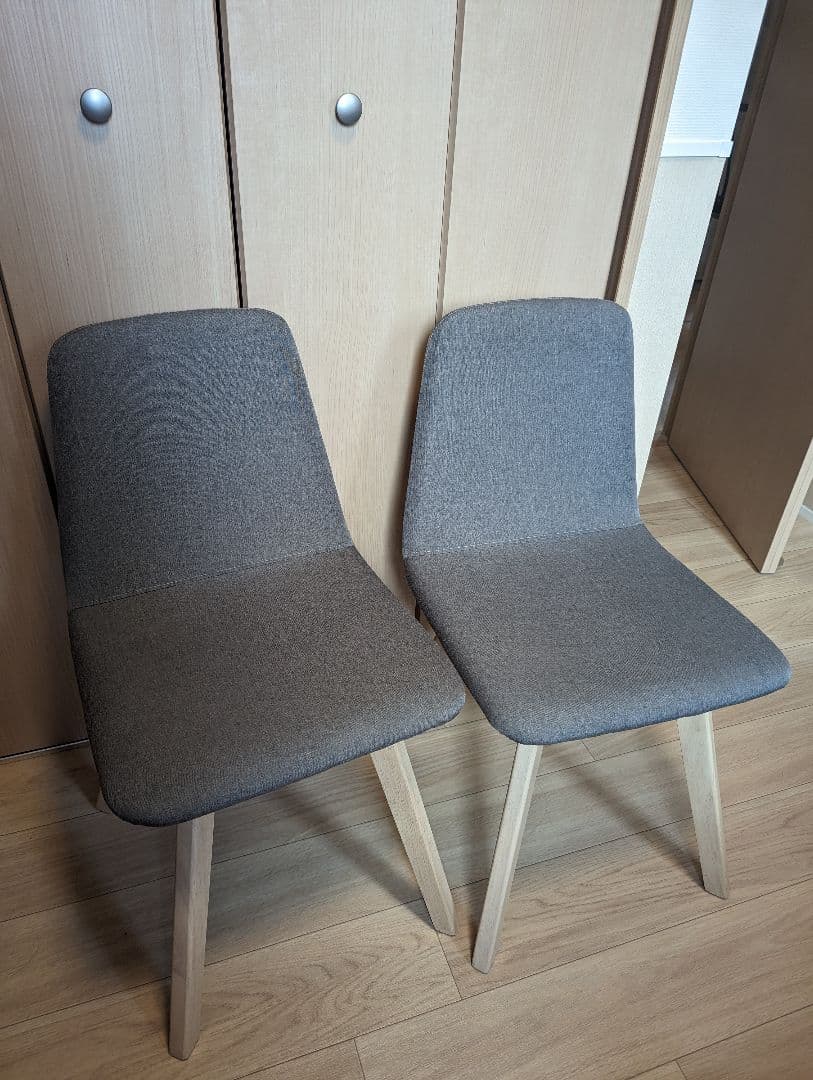 LOWYA　ダイニングチェア2脚セット