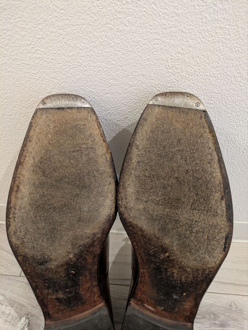 Crockett＆Jones ストレートチップ AUDLEY UK7.5 茶色