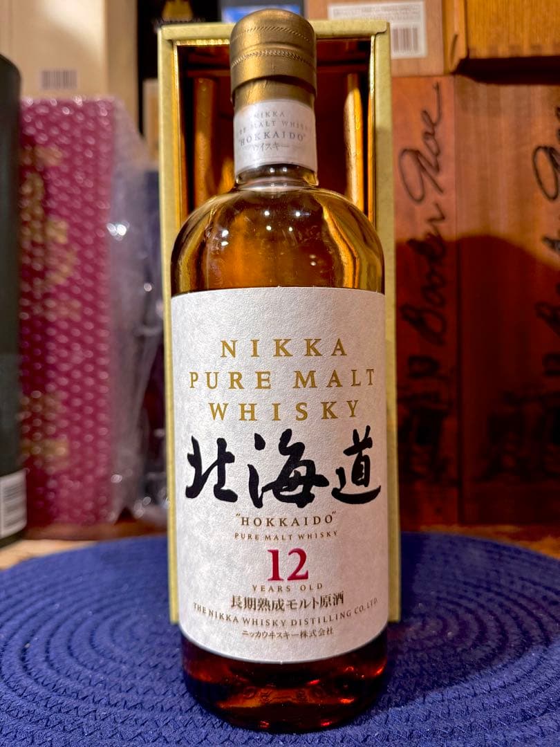 【旧ラベル】ウイスキー ニッカ ピュアモルト 北海道 12年 長期熟成モルト原酒