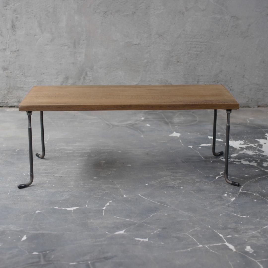 SALE【現品販売】アイアン ローテーブル 鉄脚 鉄 木 テーブル tab42