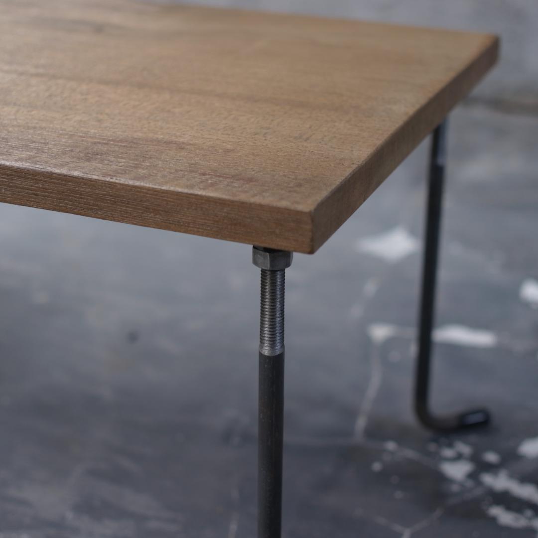 SALE【現品販売】アイアン ローテーブル 鉄脚 鉄 木 テーブル tab42