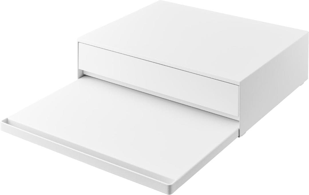 tower ツーウェイ キッチン家電下引き出し&スライドテーブル 白 未開封