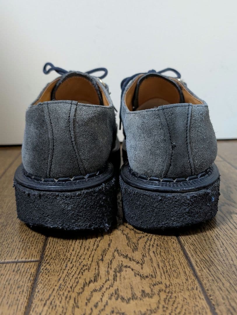 e cox ジョージコックス uk7 グレー スウェード