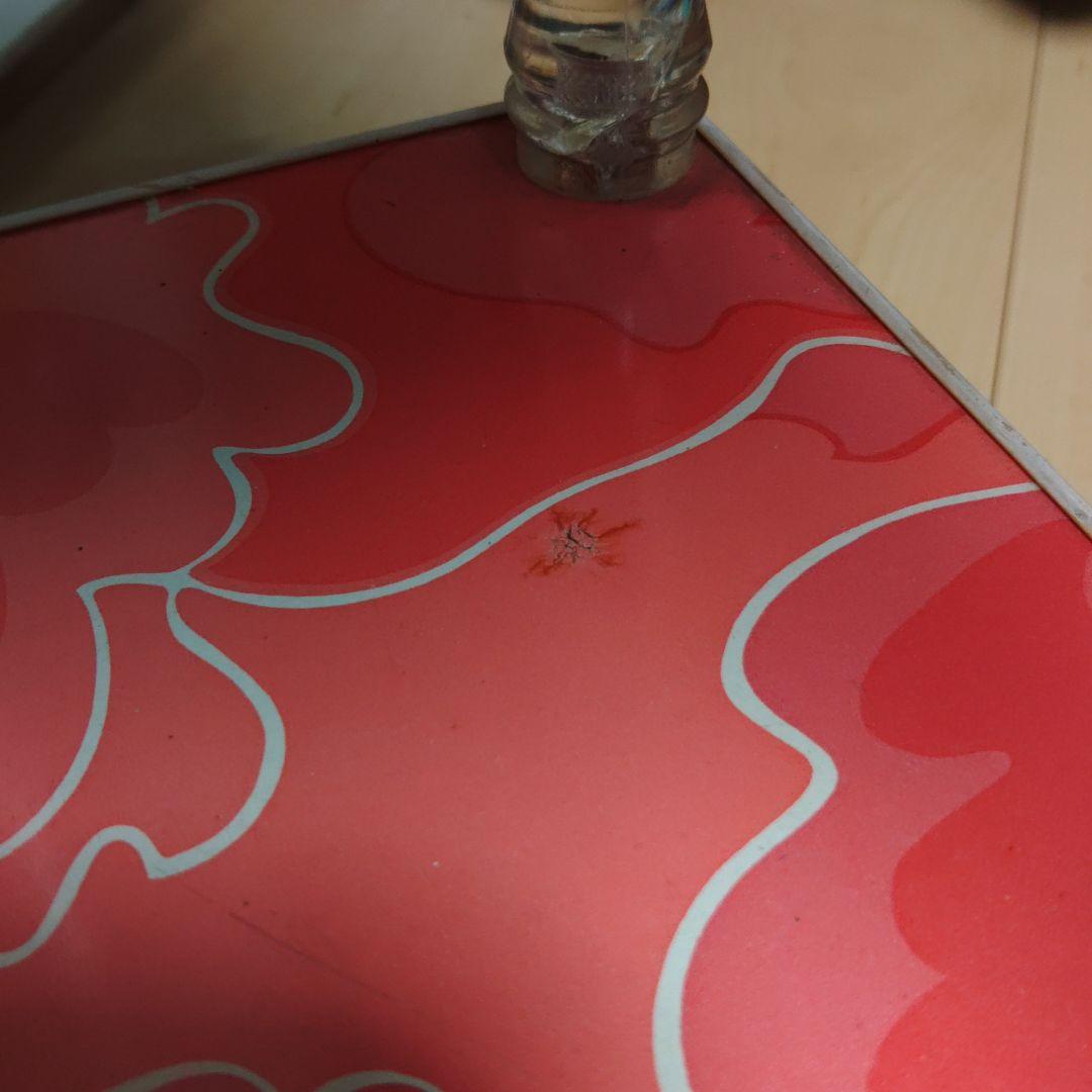 昭和 レトロ 花柄 電話台 飾り台 棚