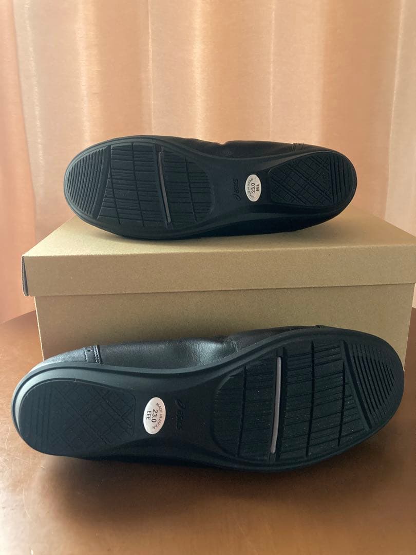 【美品】ASICS pedala ペダラ バレエシューズ　黒　23㎝3E