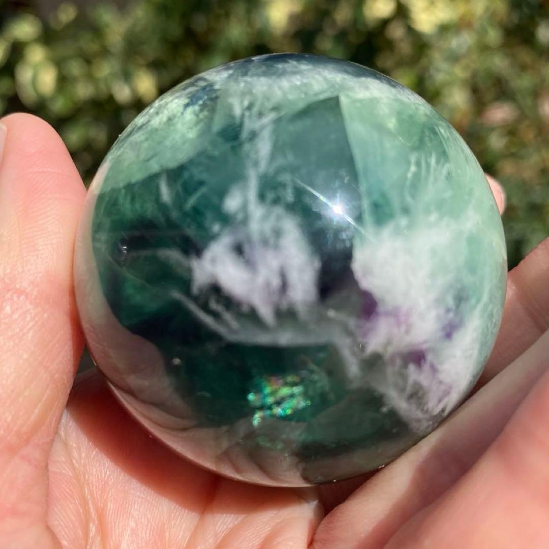 エンジェルフェザーフローライト スフィア 高品質 I