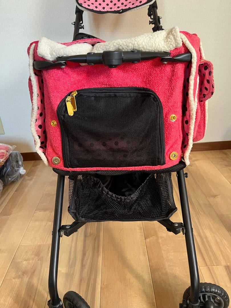 マザーカート ミニバギーパリエロ キャリーカートペットカート ピンクゴールド