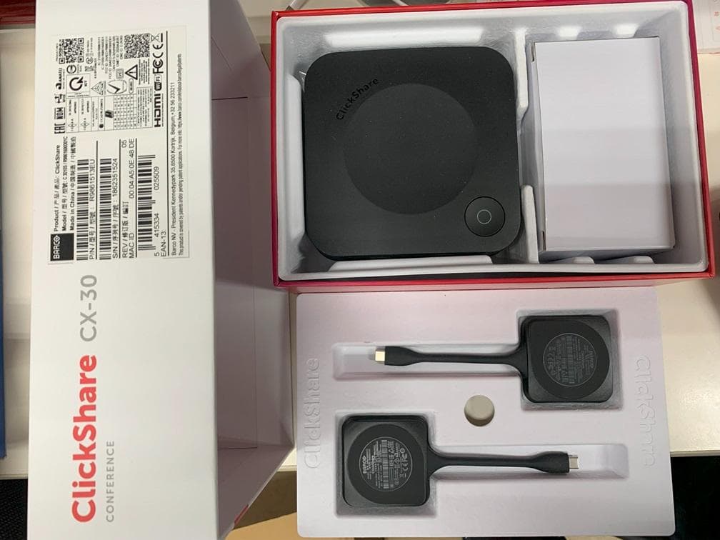 Barco Clickshareシームレスワイヤレス会議室　CX-30