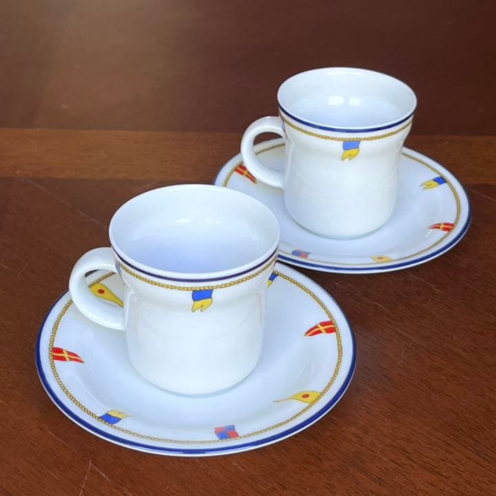 【美品】リチャードジノリ★クリッパー★デミタスC/S ペア