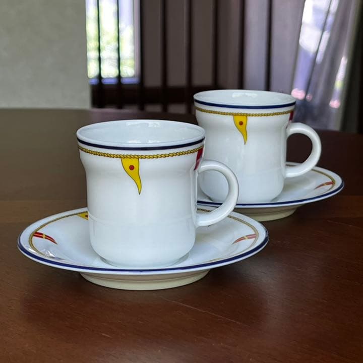 【美品】リチャードジノリ★クリッパー★デミタスC/S ペア