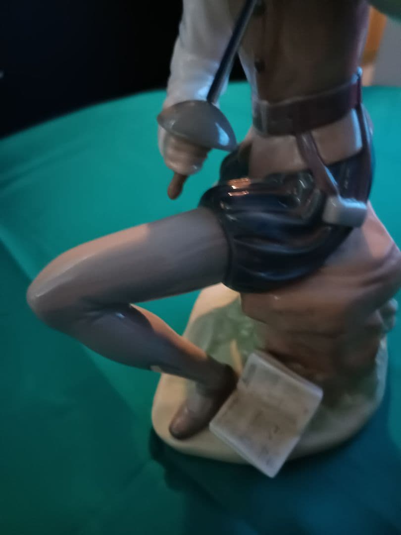 【リヤドロ】LLADRO　ドン・キホーテ　スペイン　磁器　ロゴ入りスタンドセット