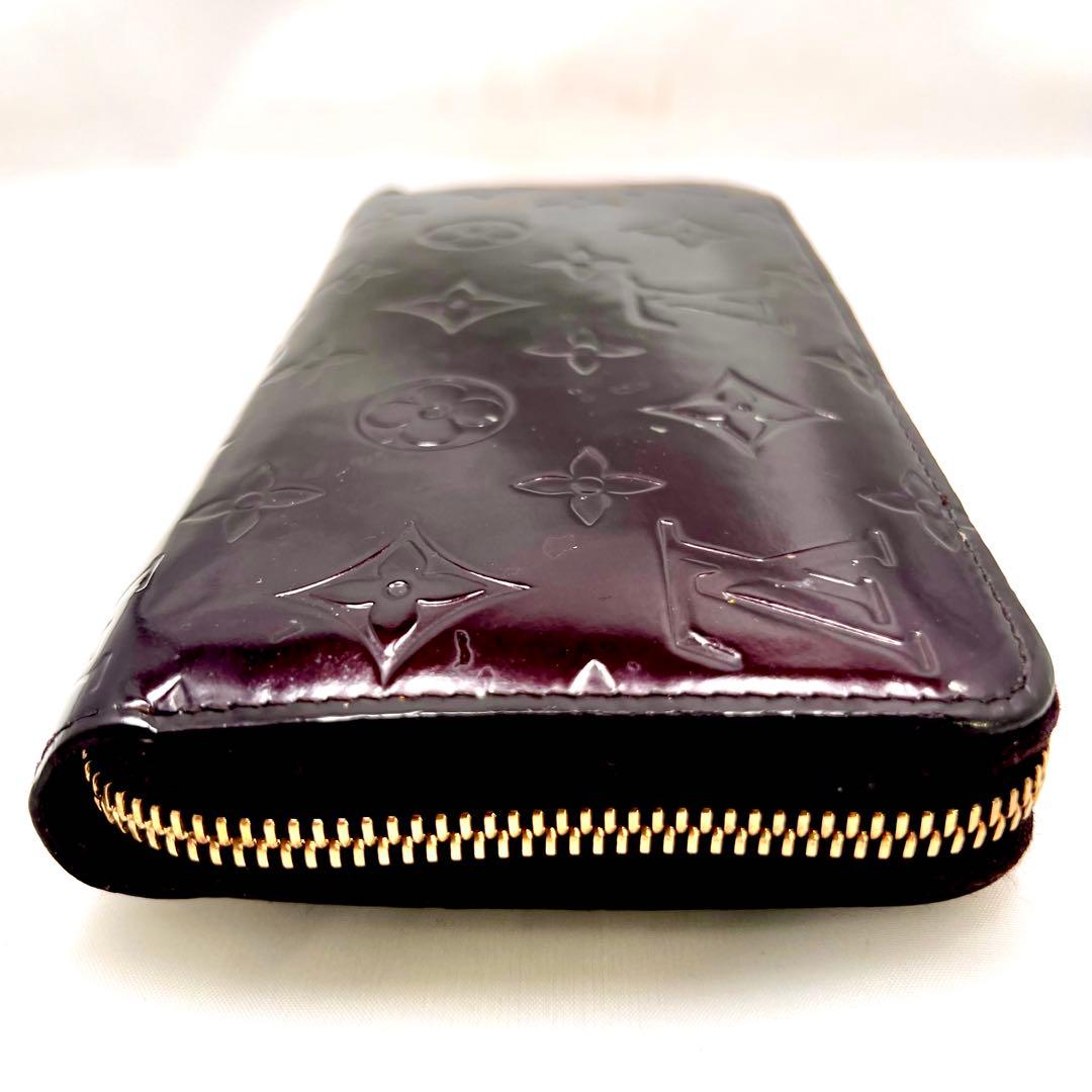 はる ルイヴィトン アマラント ジッピーウォレット ヴェルニ モノグラム