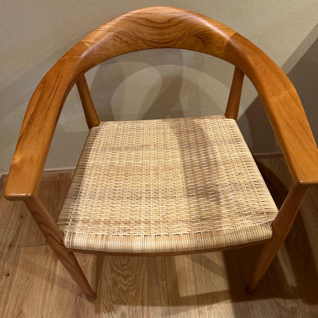 フル　サンフラワーラタン　ダイニングチェア① 専用クッションもセットです