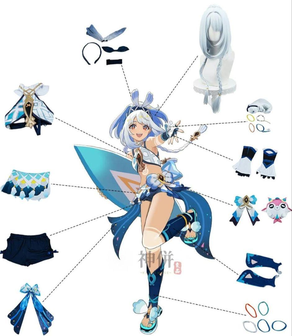 む*い様 原神　ムアラニ　コスプレ衣装　ウイッグ付き