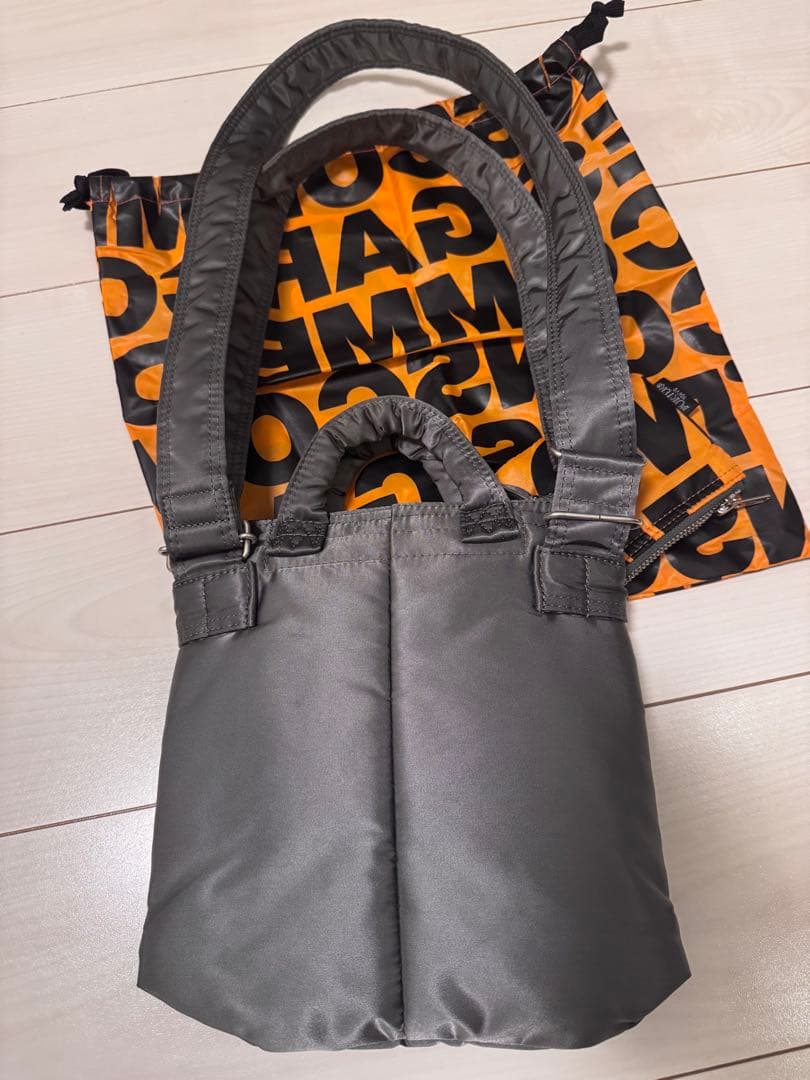 PORTER×コムデギャルソン タンカーヘルメットバッグ　ＸＳ シルバーグレー