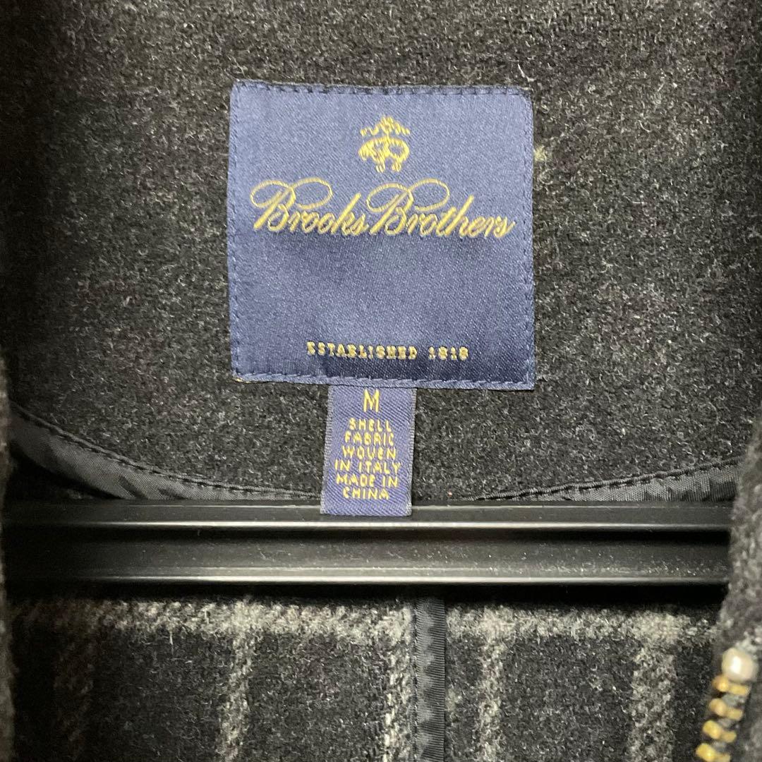 美品✨ブルックスブラザーズ ダークグレー ダッフルコート フード付き