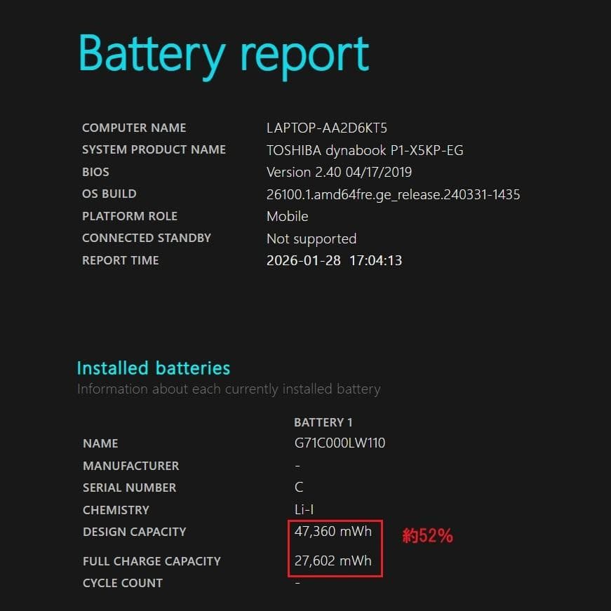 超美品！Dynabook X5第8世代 Core i3[432]