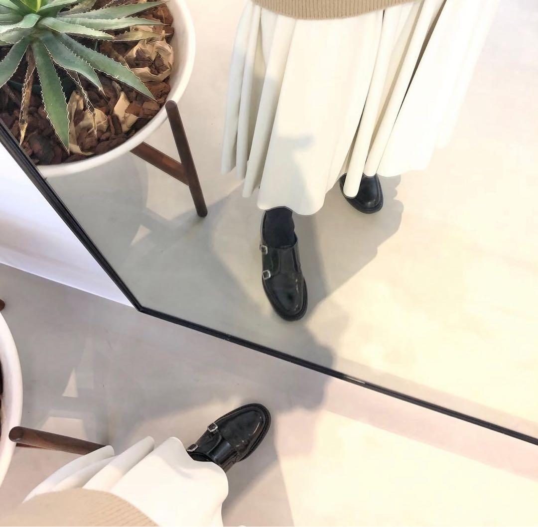 2/3最終値下げchurch'sモンクシューズ ガラス ブラック 黒　ローファー