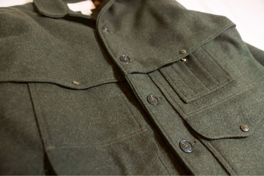 80s USA製 フィルソン マッキーノクルーザー 46 オリーブ 美品