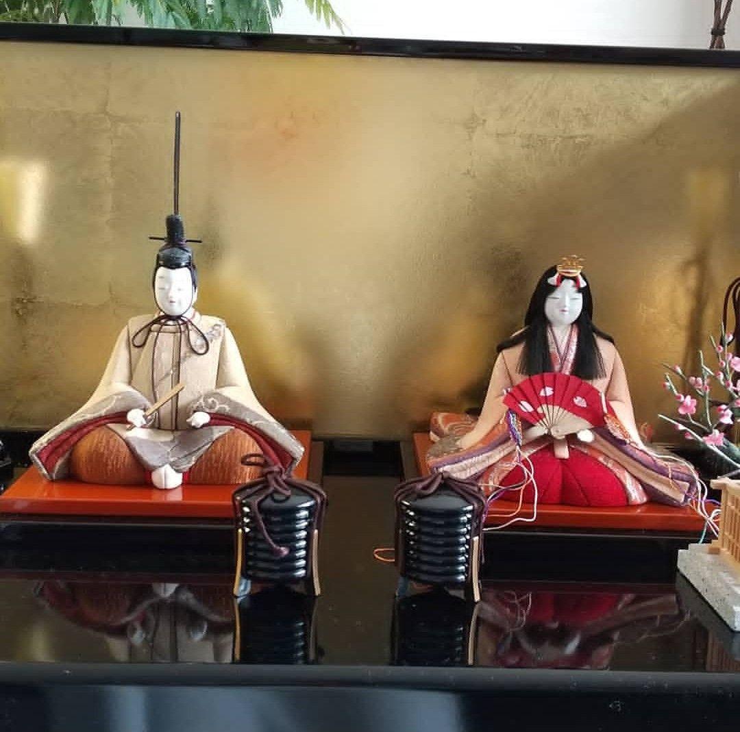 えいちゃん。雛人形 江戸木目込人形 親王飾り 貝殻細工風 高級衣装