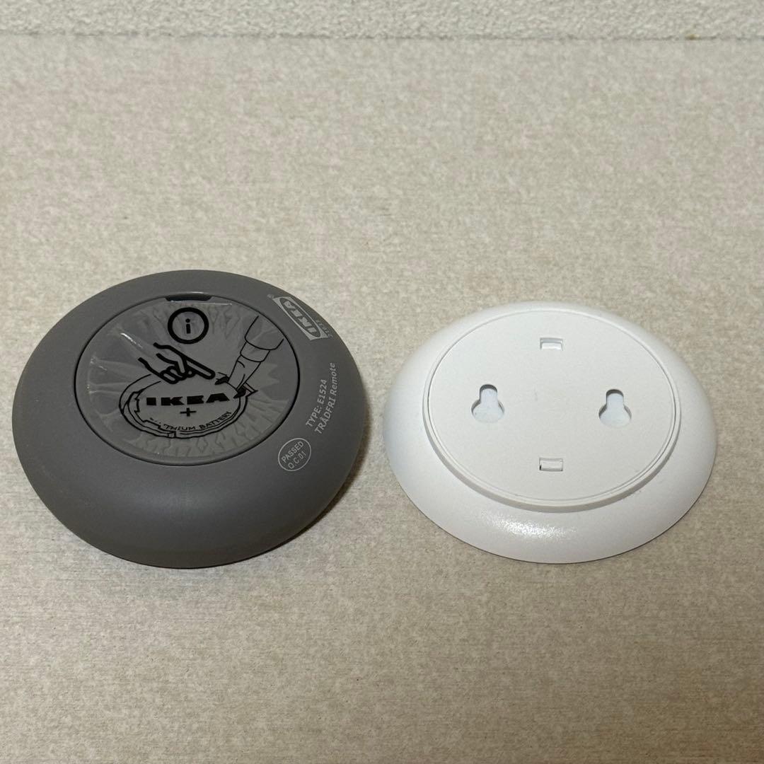 IKEA イケアSKURUP 2台　シーリング　ブラック　電球リモコン付き