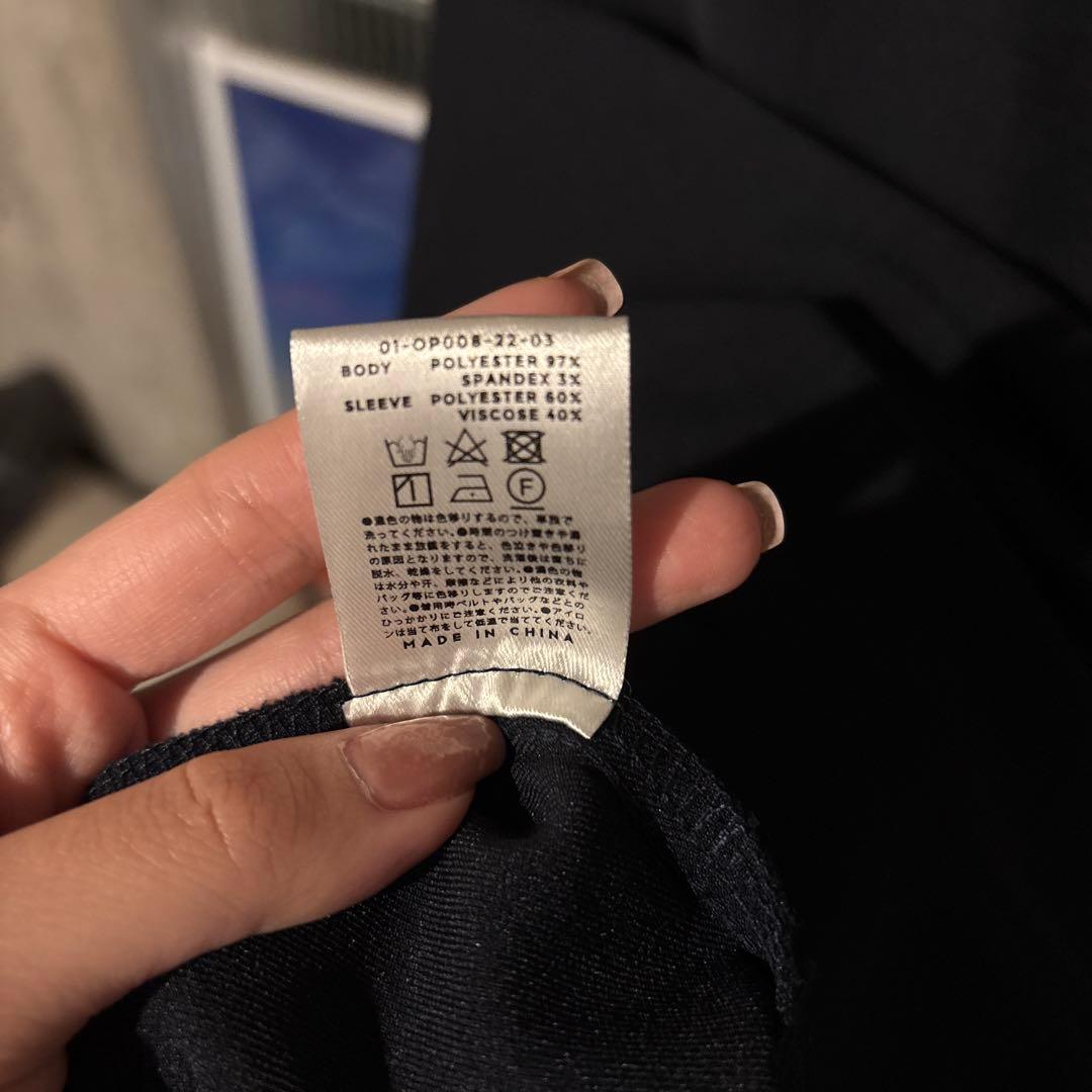 オケージョン MARTE sahara クロスネックジャガードドレス/ワンピース