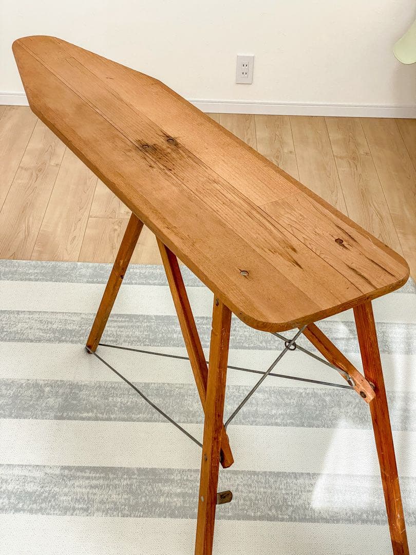 ヴィンテージ 折りたたみ式アイロン台 ナチュラルウッド アンティーク インテリア
