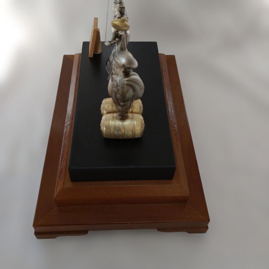 初代 武比古作　純銀 大黒天 恵比須　インテリア 縁起物 刻印有り 箱・説明書付