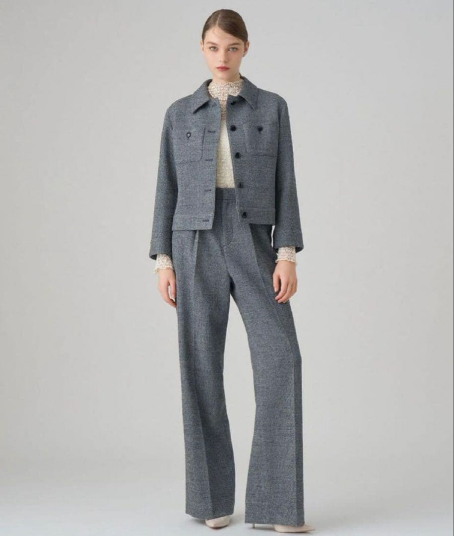 《美品》 アナイ ワッフルツイードポケット ジャケット