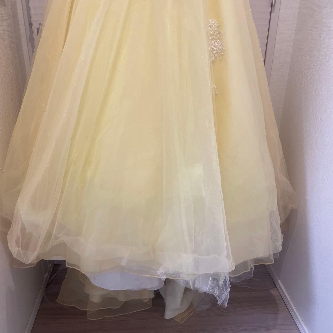 TAKAMI BRIDAL カラードレス　イエローカミール　チュールドレス