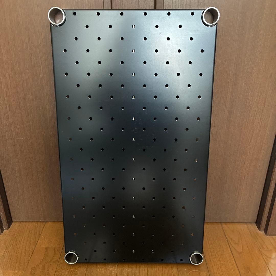 ホームエレクター パンチングシェルフ ブラック 600mm x 350mm 3枚
