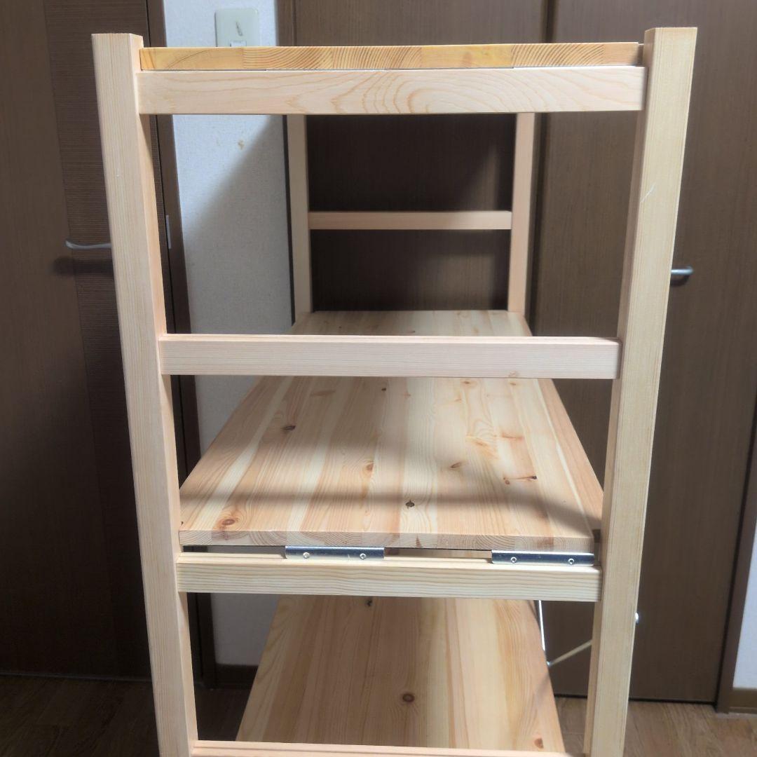 MUJI 無印良品　パイン材ユニットシェルフ 4段