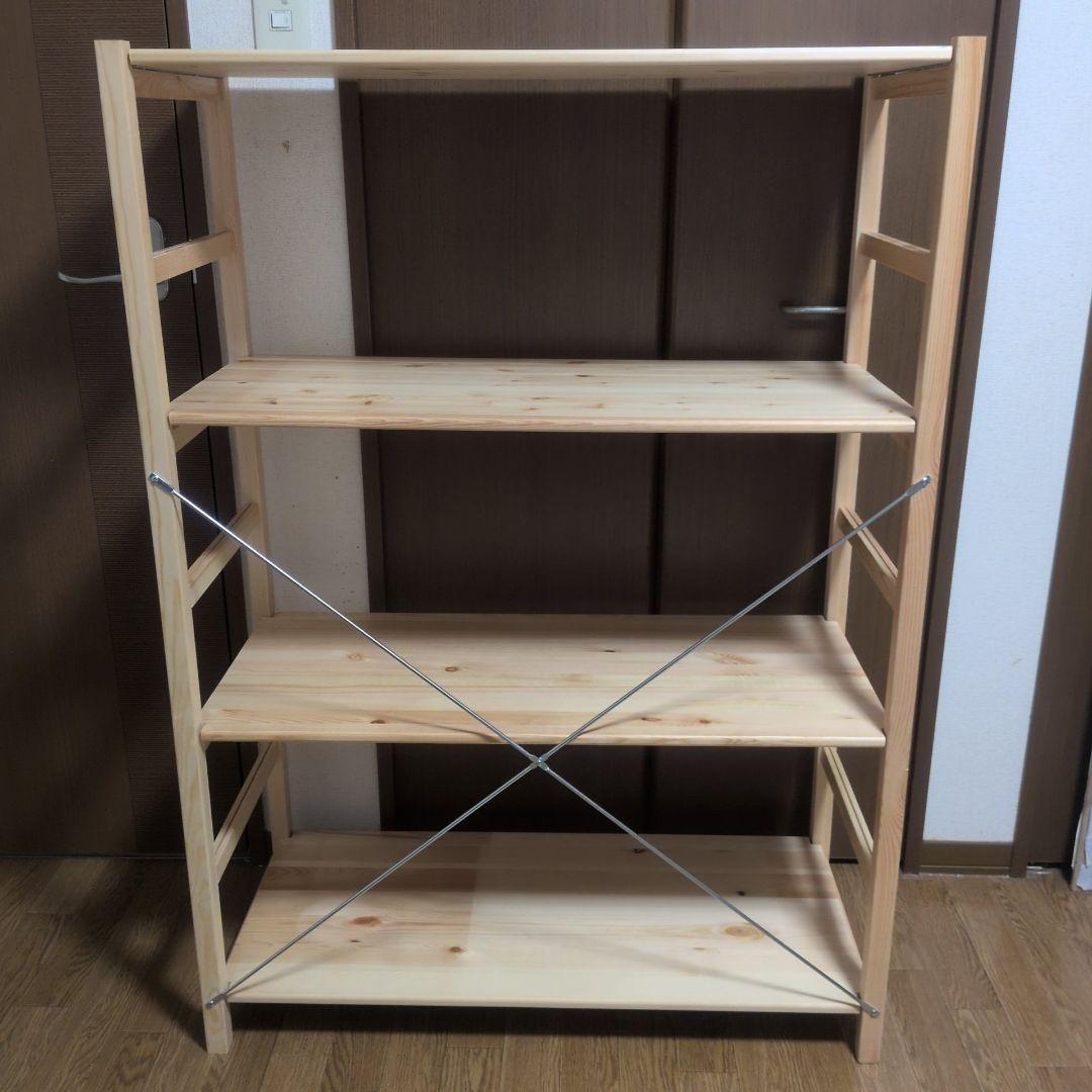 MUJI 無印良品　パイン材ユニットシェルフ 4段