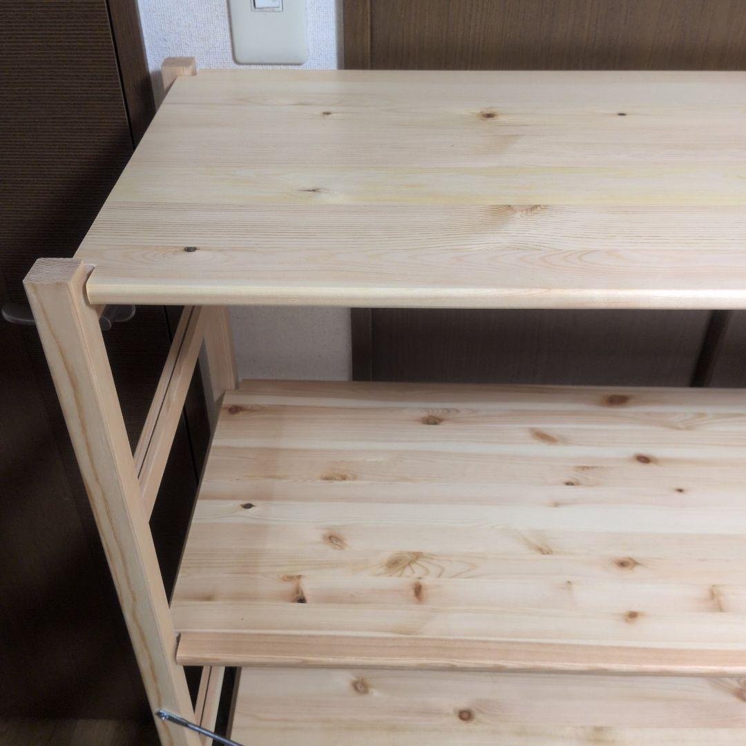 MUJI 無印良品　パイン材ユニットシェルフ 4段