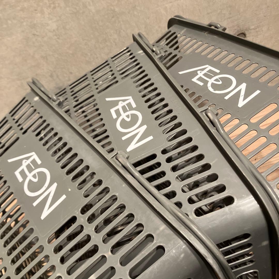 チ*公様 昭和レトロ　イオン　9個　買い物かご　レトロポップ　収納　かご　店舗