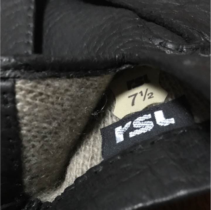 [新品・未使用] 高級逸品！ドイツ製 カーピンチョ革 婦人手袋 ブラック