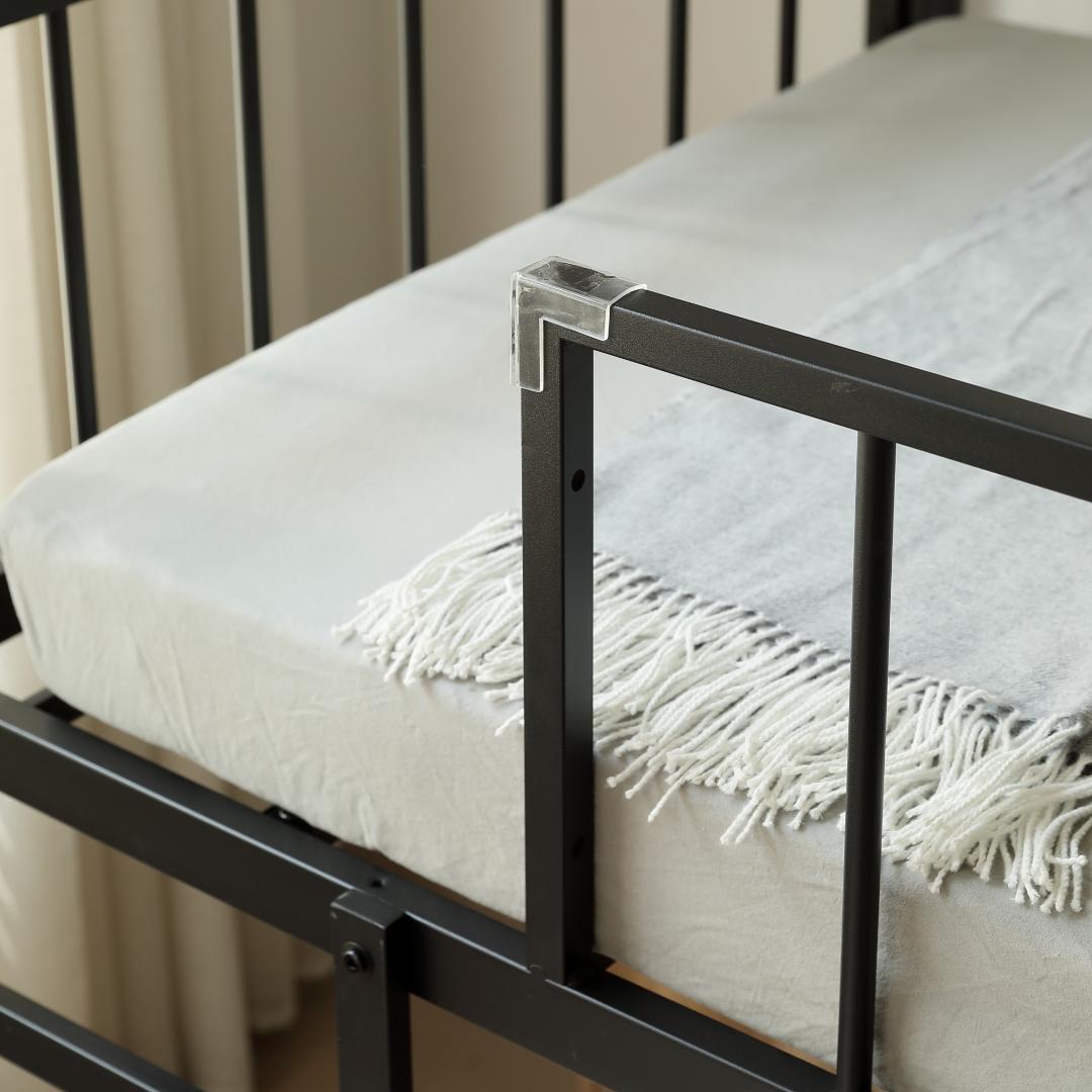 超人気！ロフトベッド（S） 高さ110cm下収納 省スペース BLACK