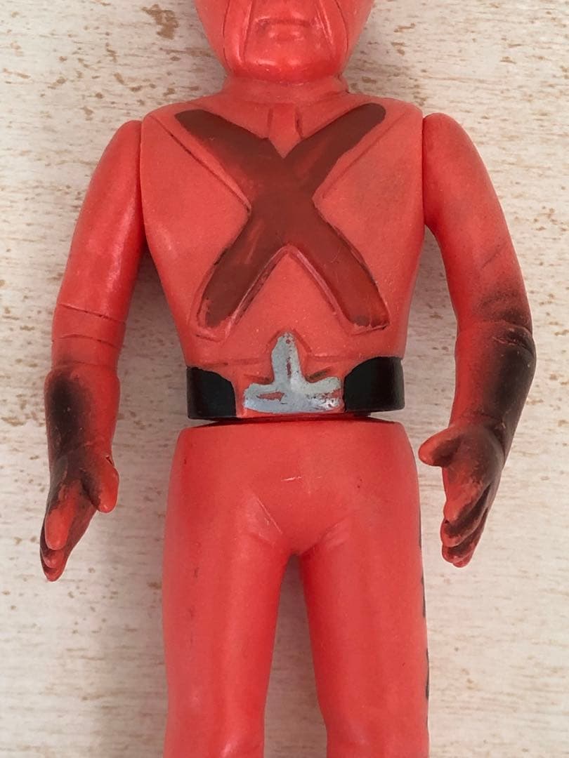 レインボーマン　ダッシュ2 炎の化身　ソフビ 無版権　パチ　当時物