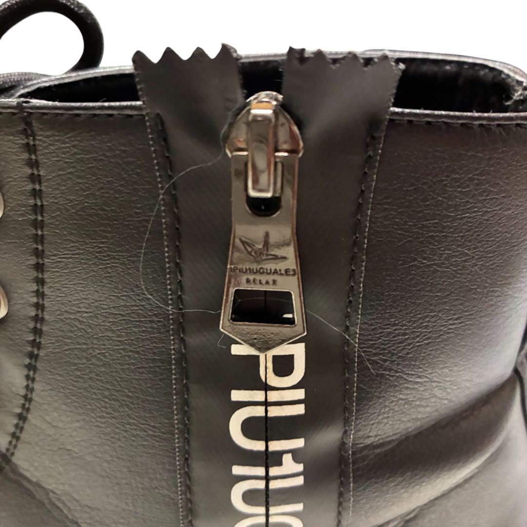 靴 1PIU1UGUALE3 sidezip boots BLK 27cm