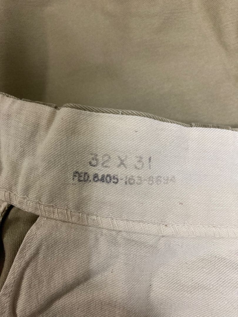 アメリカ軍　チノパン　トラウザー　ヴィンテージ