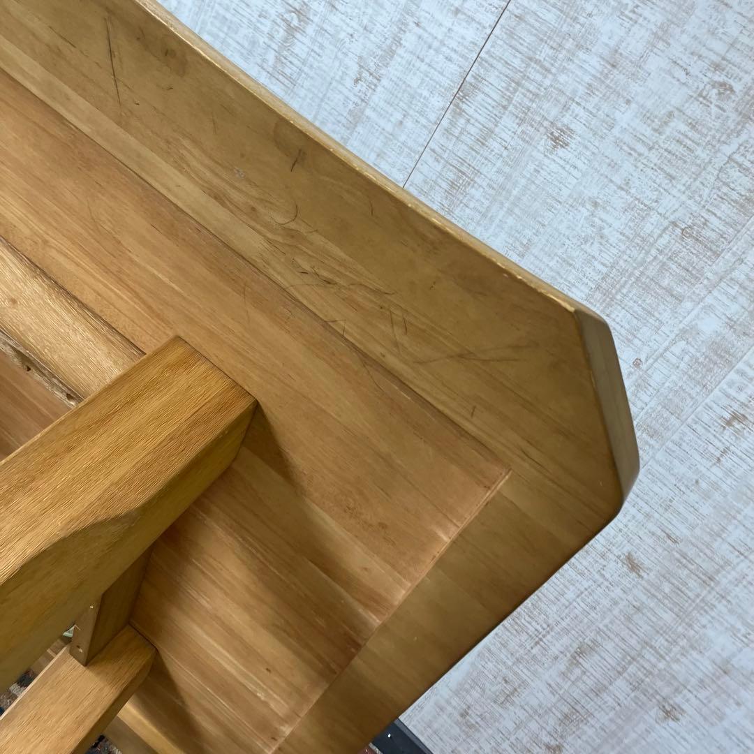 北欧レトロ ミキモク 雅 木製 大型ダイニングテーブル センターテーブル 古家具