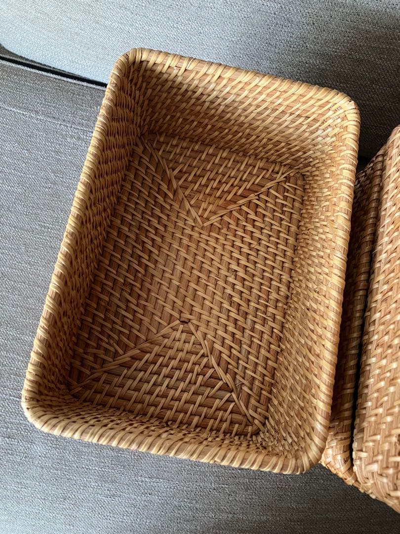 ラタンバスケット ラタン 籠 無印 無印良品 収納ボックス